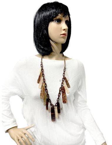 COLLARES MARRONES ORIGINALES IDEALES COMO FONDO DE ARMARIO