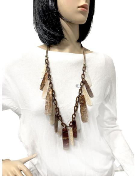 COLLARES MARRONES ORIGINALES IDEALES COMO FONDO DE ARMARIO