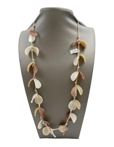 COLLARES BEIGE Y MARRON CLARO PARA LLEVAR LARGO O CORTO