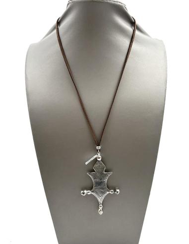 COLLARES CON CRUCES TUAREG PLATEADA ESTILO TRIBAL UNISEX