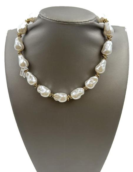 COLLARES DE PERLAS GRANDES BARROCAS MUY ELEGANTES Y VISTOSOS