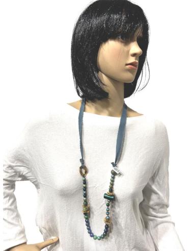 COLLARES MUJER AZULES PARA DAR A SU LOOK UN AIRE ACTUAL