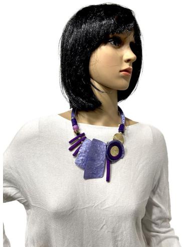 COLLARES MORADOS ORIGINALES PARA UN LOOK ACTUAL Y MODERNO