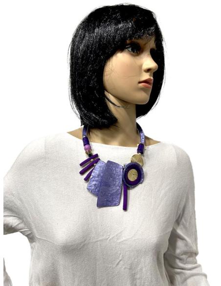 COLLARES MORADOS ORIGINALES PARA UN LOOK ACTUAL Y MODERNO