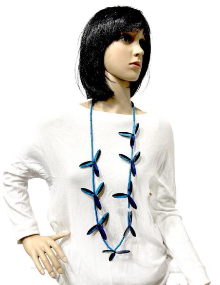 COLLARES MUJER AZULES LARGOS CON LOS QUE ACTUALIZAR SU LOOK