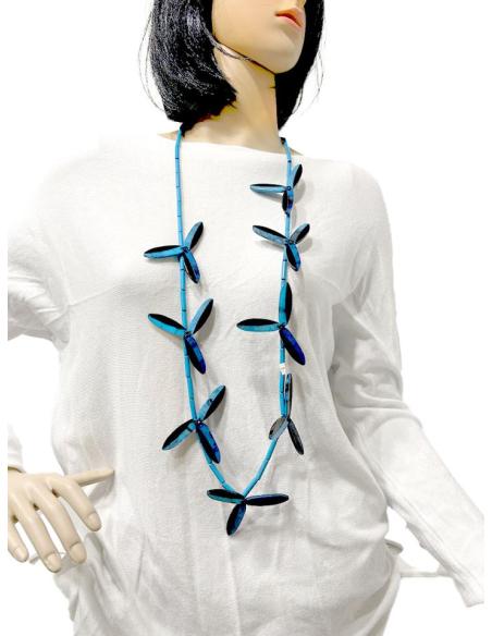 COLLARES MUJER AZULES LARGOS CON LOS QUE ACTUALIZAR SU LOOK