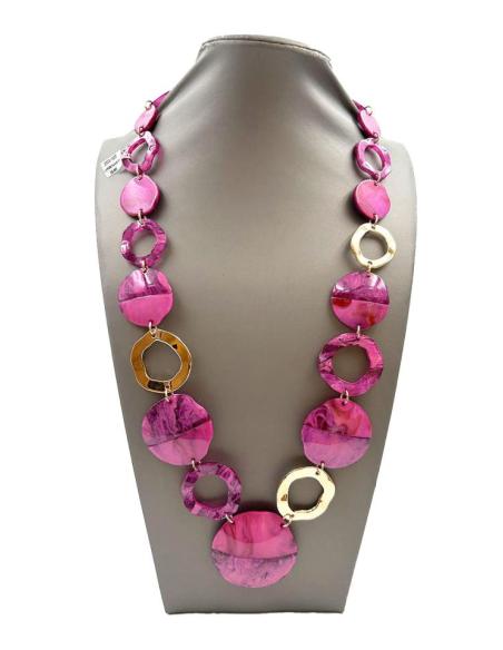 COLLARES FUCSIAS MUY ALEGRS PARA LLEVAR CON LOS COLORES DE MODA