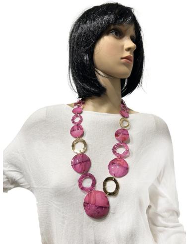 COLLARES FUCSIAS MUY ALEGRS PARA LLEVAR CON LOS COLORES DE MODA