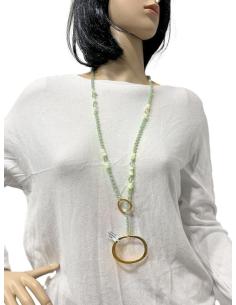 COLLARES LARGOS VERDE AGUA PARA ANIMAR PRENDAS DE VESTIR 2