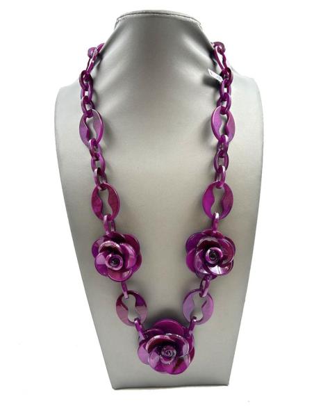 COLLARES BUGAMBILIAS PARA LUCIR TU LOOK CON UN TOQUE DE COLOR ALEGRE