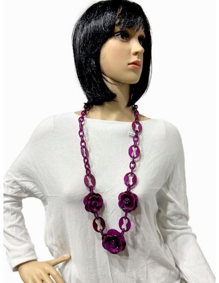 COLLARES BUGAMBILIAS PARA LUCIR TU LOOK CON UN TOQUE DE COLOR ALEGRE