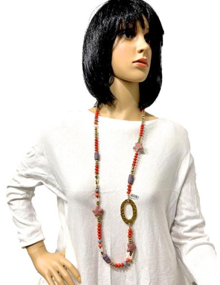 COLLARES ROJOS LARGOS IDEALES PARA LUCIR PRENDAS DE DIA