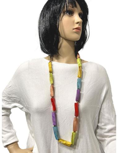COLLARES COLORIDOS LARGOS QUE QUEDAN REALMENTE VISTOSOS