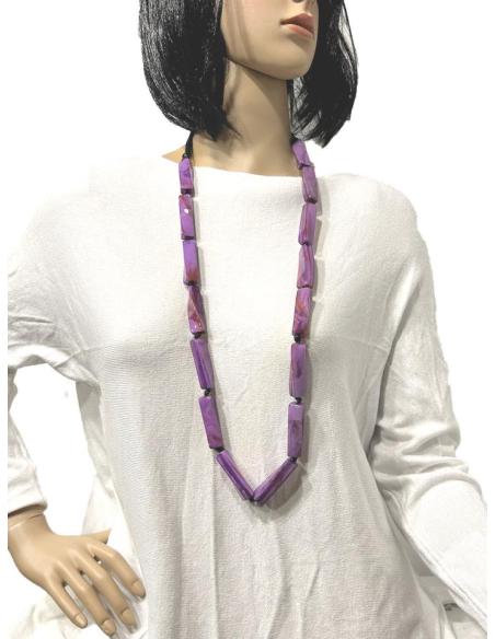 COLLARES MORADOS QUE FAVORECEN MUCHO A MORENAS Y RUBIAS