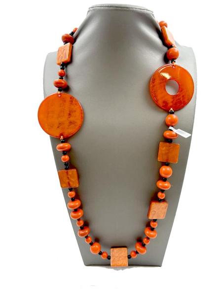 BONITOS COLLARES NARANJAS LARGOS IDEAL PARA JERSEYS Y VESTIDOS