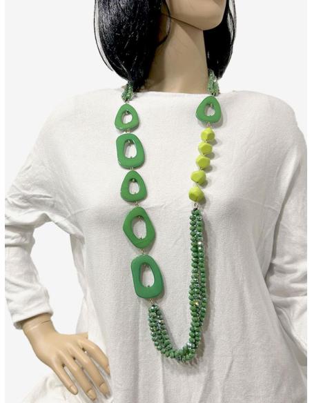 COLLARES ORIGINALES VERDES CON EL QUE MARCAN ESTILAZO