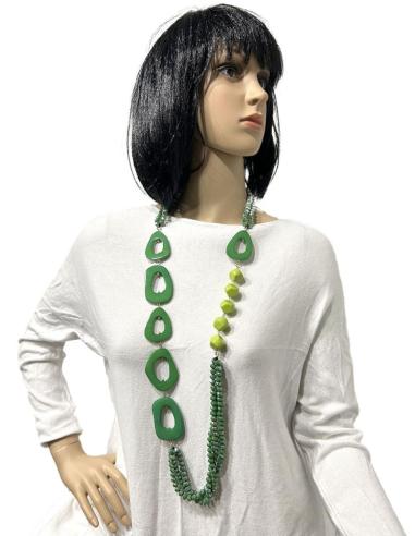 COLLARES ORIGINALES VERDES CON EL QUE MARCAN ESTILAZO