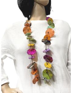 COLLARES CON ESPECTACULAR COLORIDO PARA LLEVAR LARGO O CORTO 2
