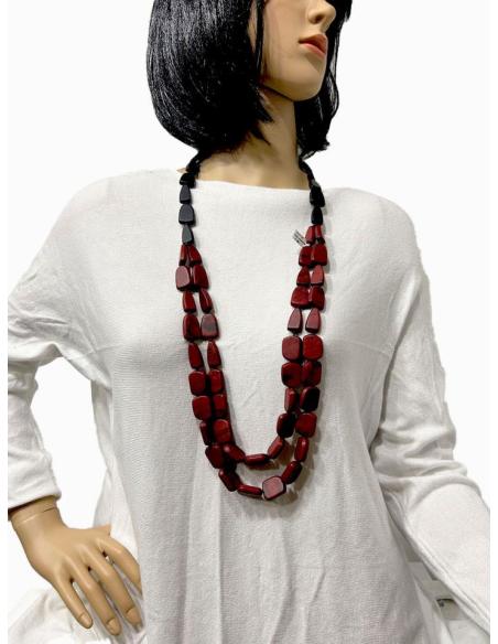 COLLARES NEGROS Y GRANATES MUY BONITOS PARA REALZAR TU OUTFIT