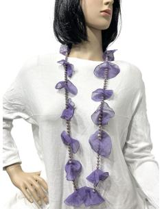 COLLARES MORADOS LARGOS BONITOS PARA LLEVAR LARGO O CORTO 2