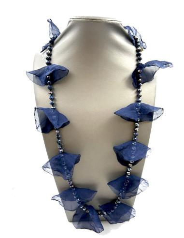 COLLARES AZULES MARINO LARGOS BONITOS PARA LLEVAR LARGO O CORTO