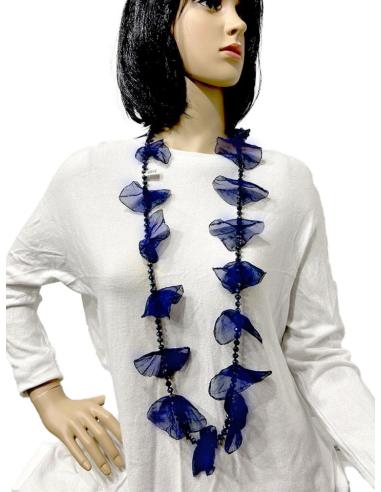 COLLARES AZULES MARINO LARGOS BONITOS PARA LLEVAR LARGO O CORTO