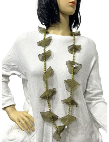 COLLARES VERDES CAZA BONITOS PARA LLEVAR LARGO O CORTO
