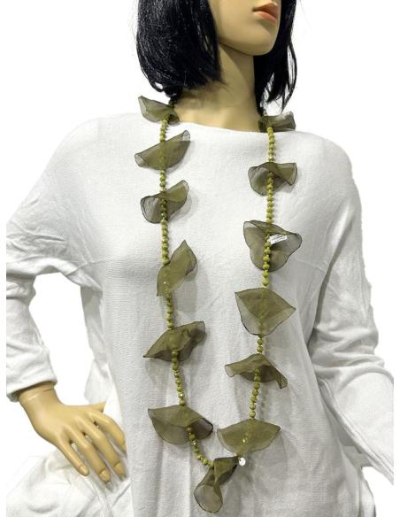 COLLARES VERDES CAZA BONITOS PARA LLEVAR LARGO O CORTO