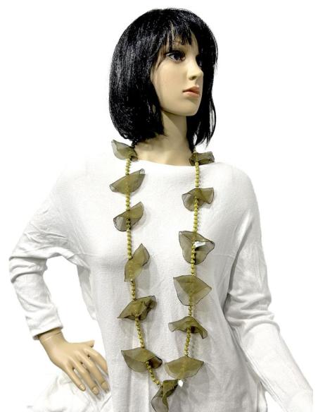COLLARES VERDES CAZA BONITOS PARA LLEVAR LARGO O CORTO