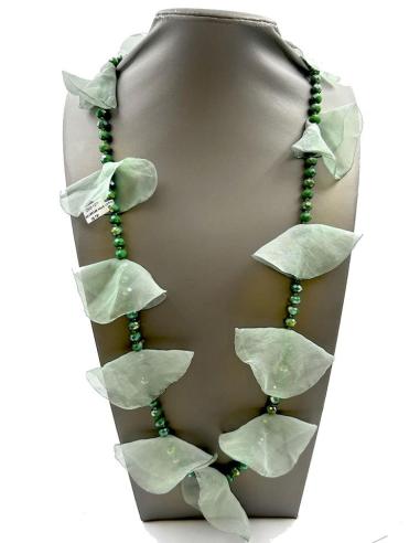 COLLARES VERDES AGUA DE MUJER PARA LLEVAR LARGO O CORTO