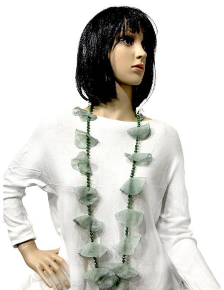 COLLARES VERDES AGUA DE MUJER PARA LLEVAR LARGO O CORTO