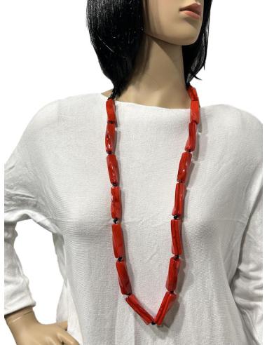 COLLARES ROJOS LARGOS QUE QUEDAN VIVEZA A CUALQUIER LOOK