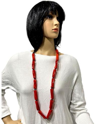 COLLARES ROJOS LARGOS QUE QUEDAN VIVEZA A CUALQUIER LOOK