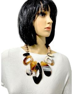BONITOS COLLARES CORTOS EN TONOS MARRONES Y CARAMELO 2