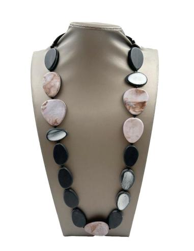 COLLARES NEGROS Y GRISES LARGOS PARA LLEVAR CON TODO