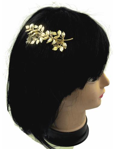PEINETAS PARA BODAS Y FIESTA CON ELEGANTES HOJITAS DORADAS