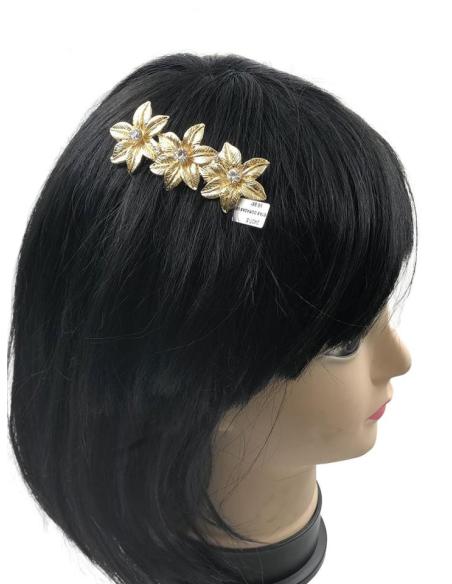 PEINETAS DE FIESTA Y BODA PEQUEÑAS CON HOJAS DORADAS