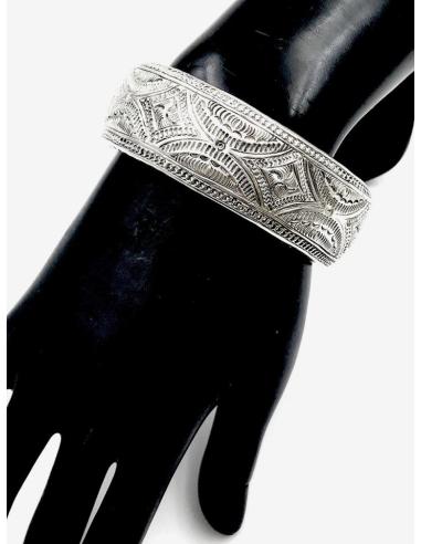 JOYAS DE PLATA BRAZALETE UNICO CON GRABADOS ARTESANALES