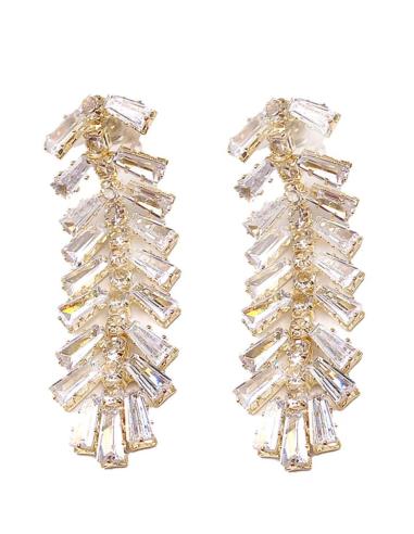 PENDIENTES MUJER LARGOS DORADOS MUY ELEGANTES PARA MADRINAS BODA
