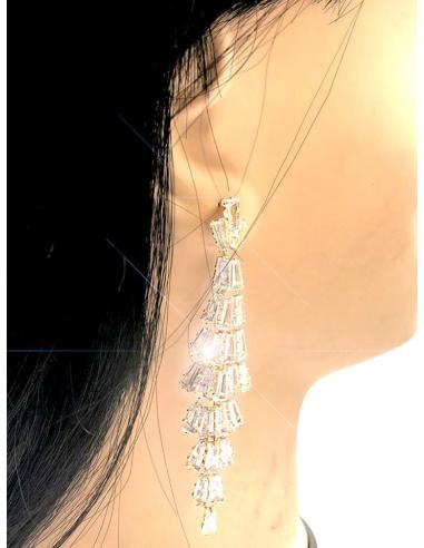 PENDIENTES DORADOS LARGOS JOYAS DE MUJER ESPECIAL BODAS DE NOCHE