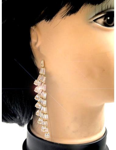 PENDIENTES DE FIESTA LARGOS DORADOS ESPECIAL INVITADAS DE BODAS