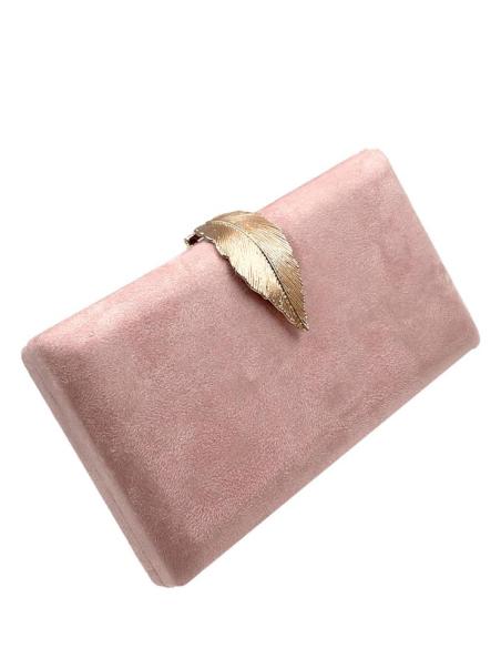 BOLSOS FIESTA Y BODA MUY ELEGANTES CON CIERRE HOJA ELIGE TU COLOR