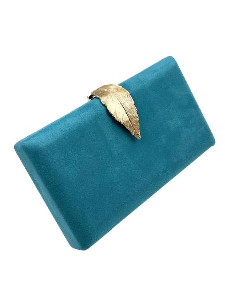 BOLSOS FIESTA Y BODA MUY ELEGANTES CON CIERRE HOJA ELIGE TU COLOR