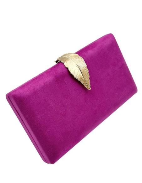 BOLSOS FIESTA Y BODA MUY ELEGANTES CON CIERRE HOJA ELIGE TU COLOR