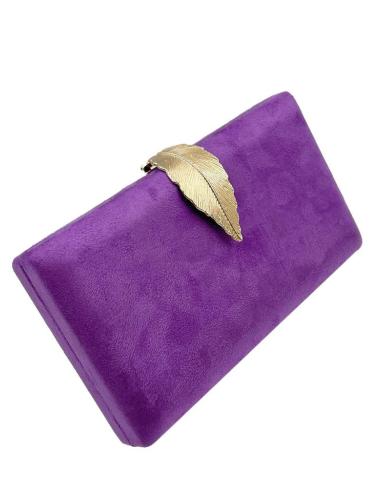 BOLSOS FIESTA Y BODA MUY ELEGANTES CON CIERRE HOJA ELIGE TU COLOR