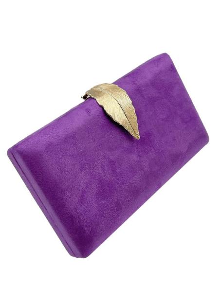 BOLSOS FIESTA Y BODA MUY ELEGANTES CON CIERRE HOJA ELIGE TU COLOR