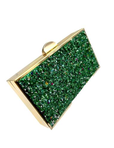 BOLSOS FIESTA VERDES DE PEDRERIA ANACARADA EXTRA CHIC PARA BODAS