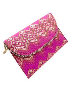 BOLSOS FUCSIAS CARTERAS DE FIESTA NOCHE Y BODA CON BONITA DECORACION