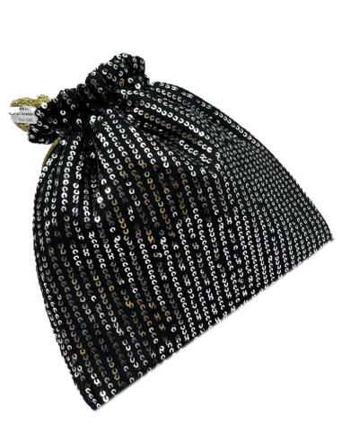 BOLSOS NEGROS Y PLATEADOS LIMOSNERAS BODA Y FIESTA CON LENTEJUELAS