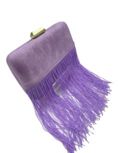 BOLSOS MORADOS CLARO CON FLECOS ESTILOSOS PARA INVITADAS DE BODAS
